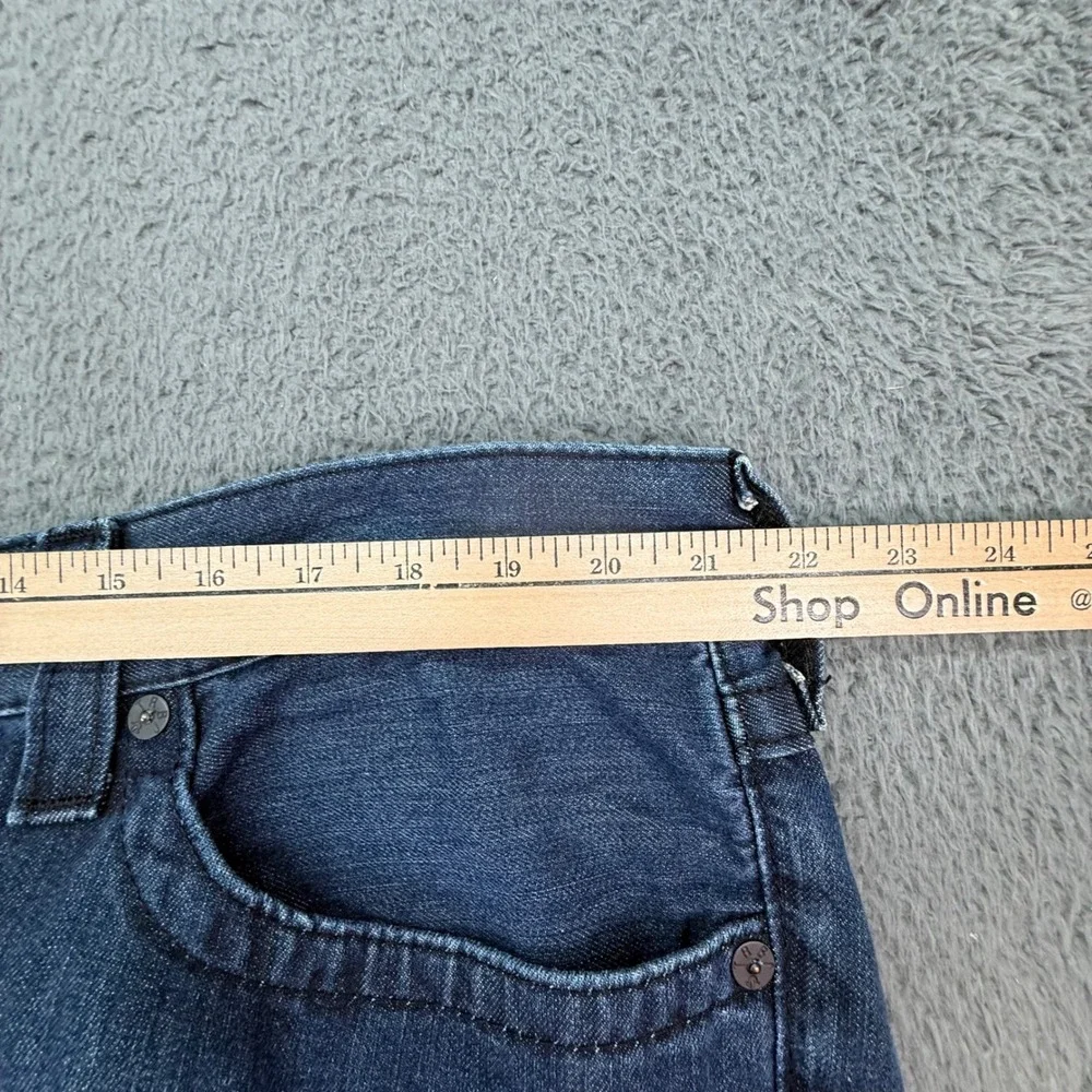 True Religion Ricky Jeans Mens 42 Blue Straight Leg Made in USA Denim